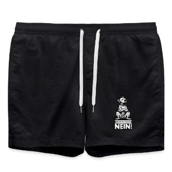 Before you ask No Dalmatian Dalmatian Dalmatian Keeper - Swim Trunks - black - Front - AI Model Male 185 light (185cm)