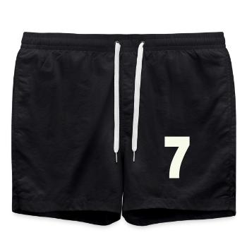 7 - Short de bain - noir - Devant - AI Model Male 185 light (185cm)
