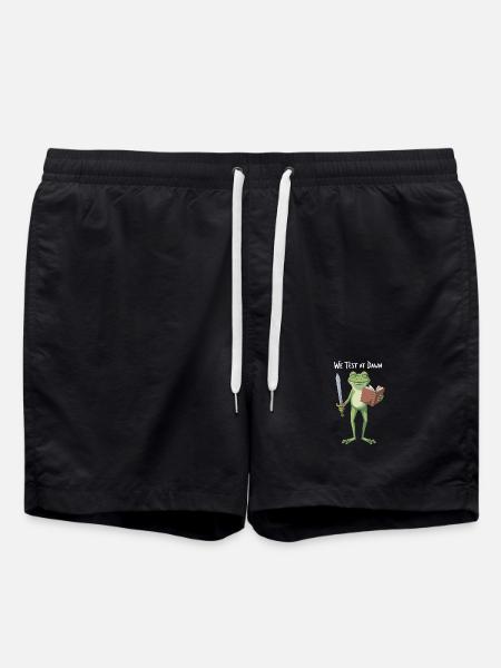 Dawn Quest Frog with Book - Swim Trunks - black