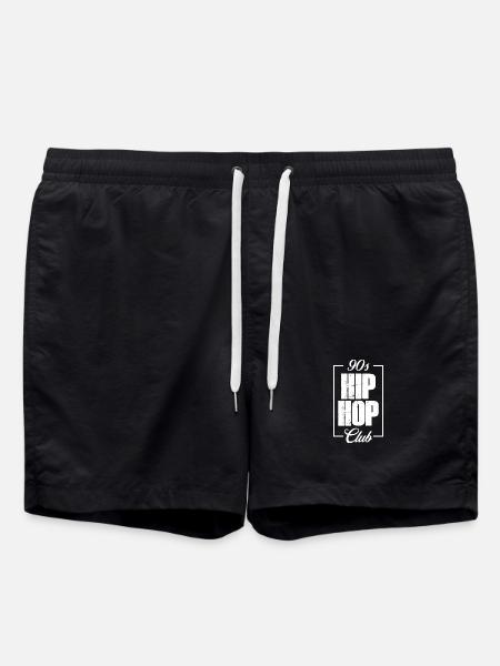 Hip-Hop-Club-Logo der 90er - Badeshorts - Schwarz