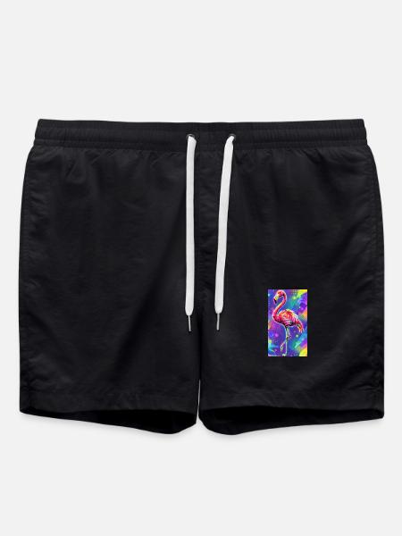 flamingo - Swim Trunks - black