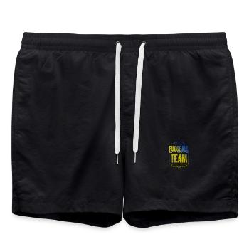 Équipe de football - Short de bain - noir - Devant - AI Model Male 185 light (185cm)