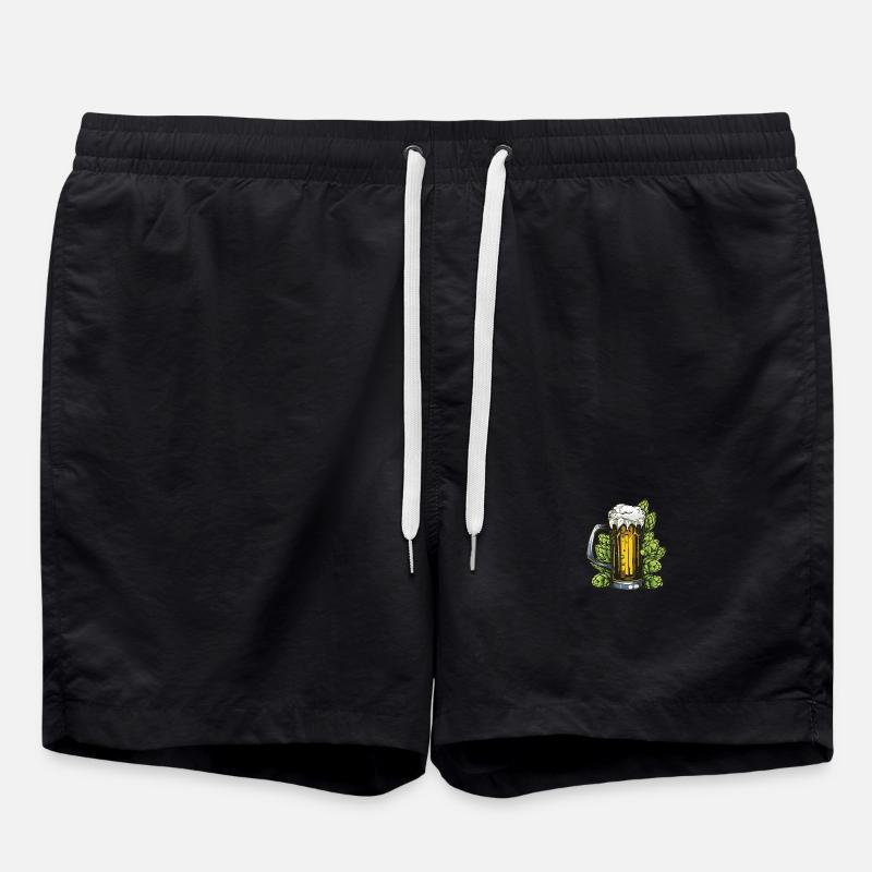 Hops Beer Glass - Swim Trunks - black
