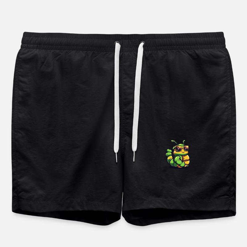 Worm Cool Animal - Swim Trunks - black
