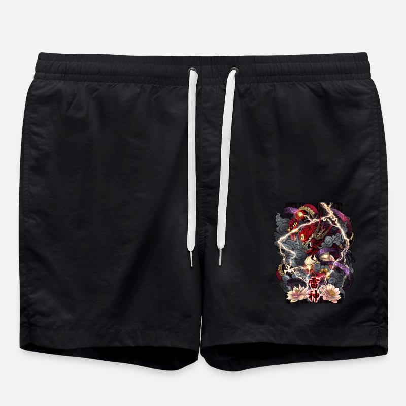 Raijin, Dieu du Tonnerre - Short de bain - noir