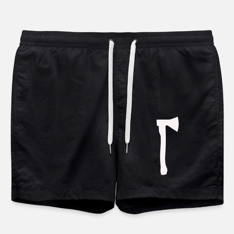 Axe Silhouette - Swim Trunks - black