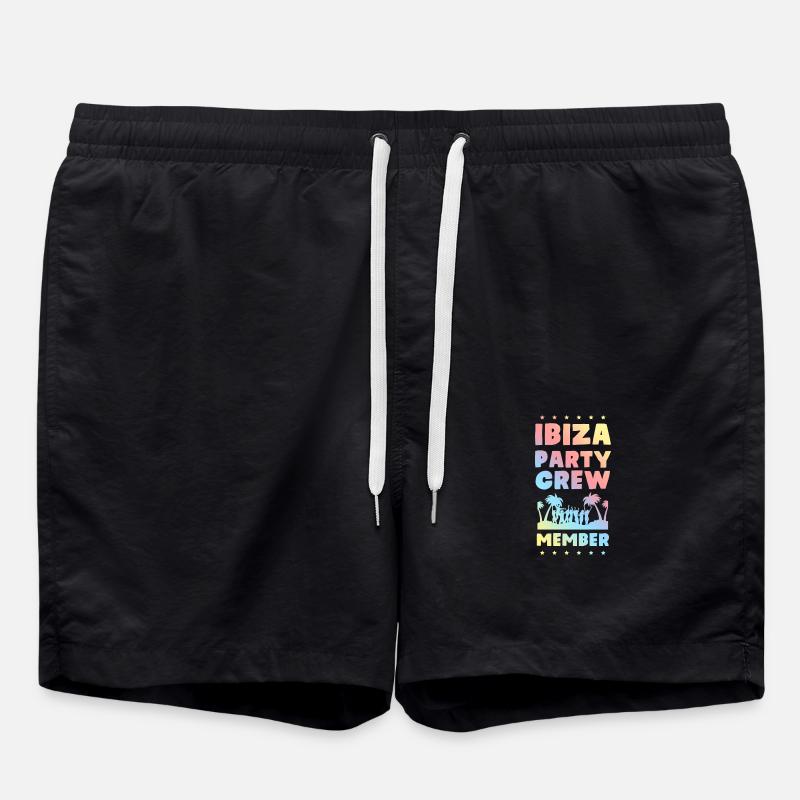 Ibiza Party Crew - Swim Trunks - black