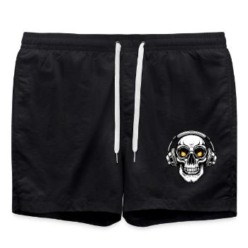 Casque Skull Gamer Gamer Skull - Short de bain - noir - Devant - AI Model Male 185 light (185cm)