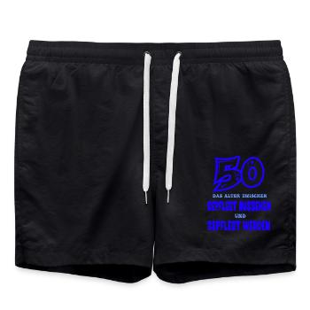 50 - Short de bain - noir - Devant - AI Model Male 185 light (185cm)