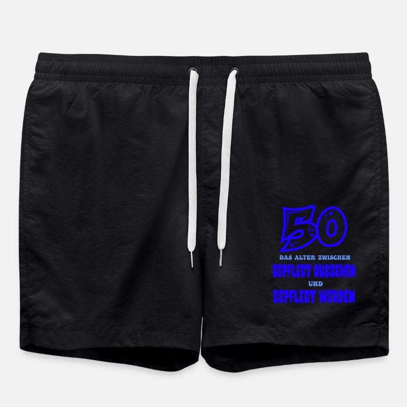50 - Badeshorts - Schwarz