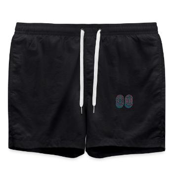 80. 80 ANS. 80e ANNIVERSAIRE. ANNIVERSAIRE 80 ANS. - Short de bain - noir - Devant - AI Model Male 185 light (185cm)