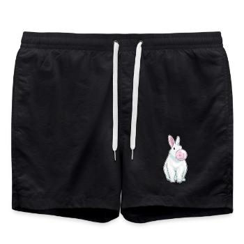 Gomme à mâcher de lapin - Short de bain - noir - Devant - AI Model Male 185 light (185cm)
