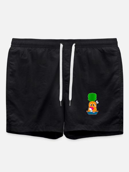 Carrot Poker Poker Card Game - Swim Trunks - black