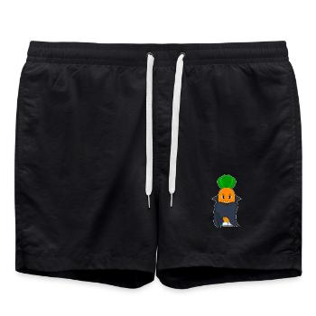 Carrot Halloween Vampire - Swim Trunks - black - Front - AI Model Male 185 light (185cm)