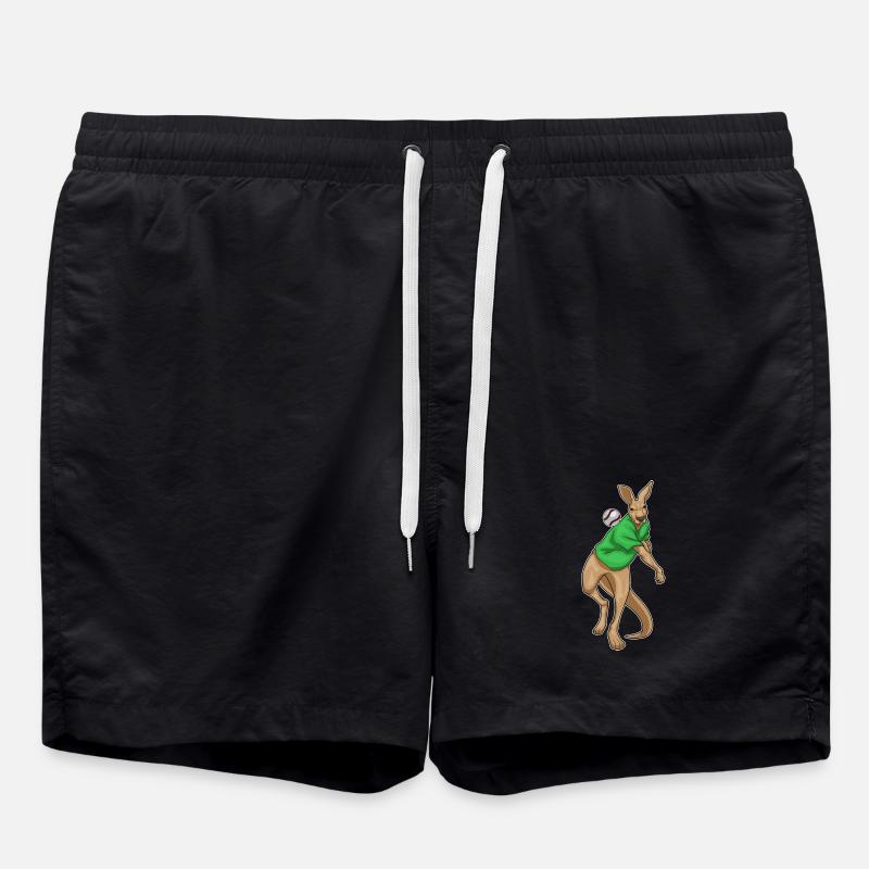 Kangaroo Baseball - Swim Trunks - black