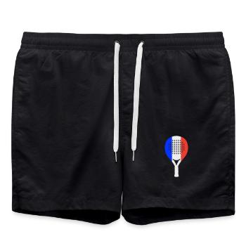 Padel-France - Short de bain - noir - Devant - AI Model Male 185 light (185cm)