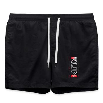 Think Fast RUN Sportif wear - Short de bain - noir - Devant - AI Model Male 185 light (185cm)