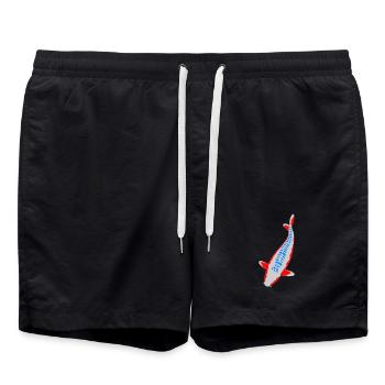 Koi - Nishikigoi - Short de bain - noir - Devant - AI Model Male 185 light (185cm)