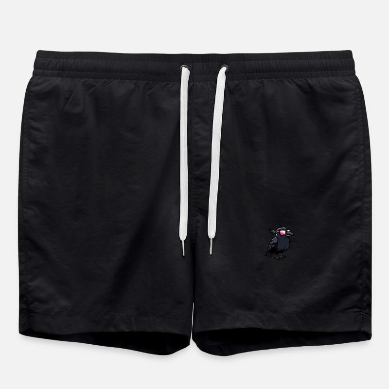 Rabe Krähe Cool Tier - Badeshorts - Schwarz