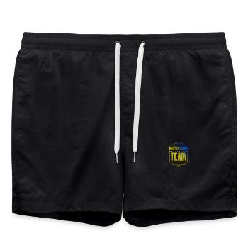 Équipe de musculation - Short de bain - noir - Devant - AI Model Male 185 light (185cm)