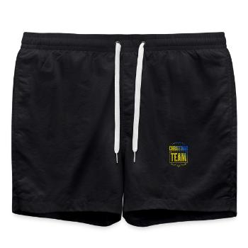 Christmas Crew - Swim Trunks - black - Front - AI Model Male 185 light (185cm)