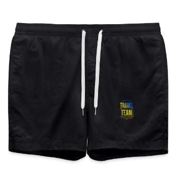 Équipe de voyage - Short de bain - noir - Devant - AI Model Male 185 light (185cm)