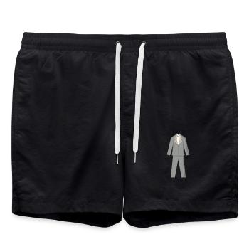Costume - Short de bain - noir - Devant - AI Model Male 185 light (185cm)
