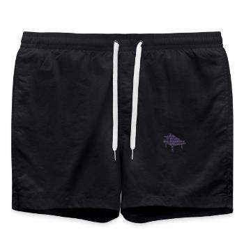 DNA Piano - Passion pour la musique classique - Short de bain - noir - Devant - AI Model Male 185 light (185cm)