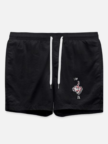 I'm OK - Swim Trunks - black