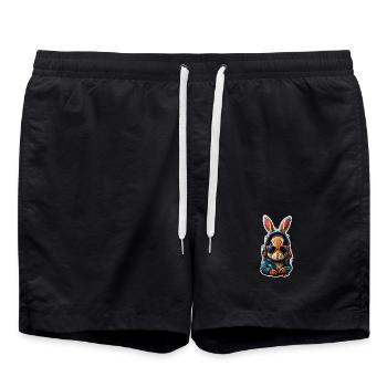 lapin lunette - Short de bain - noir - Devant - AI Model Male 185 light (185cm)