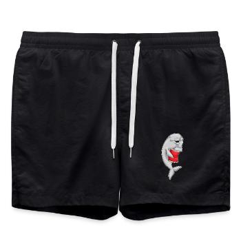 Delfin Chipstüte - Badeshorts - Schwarz - Vorne - AI Model Male 185 light (185cm)