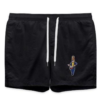 Garçon batteur - Short de bain - noir - Devant - AI Model Male 185 light (185cm)