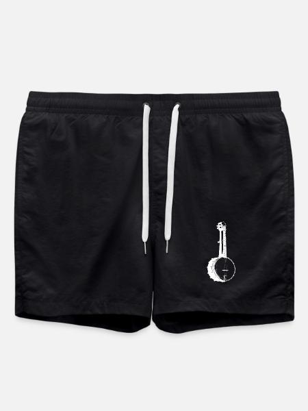 Banjo Sketch - Swim Trunks - black
