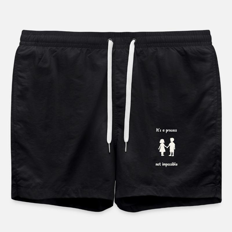It's not impossible. - Swim Trunks - black