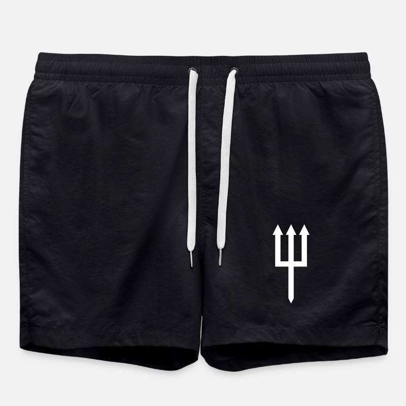 Dreizack - Badeshorts - Schwarz