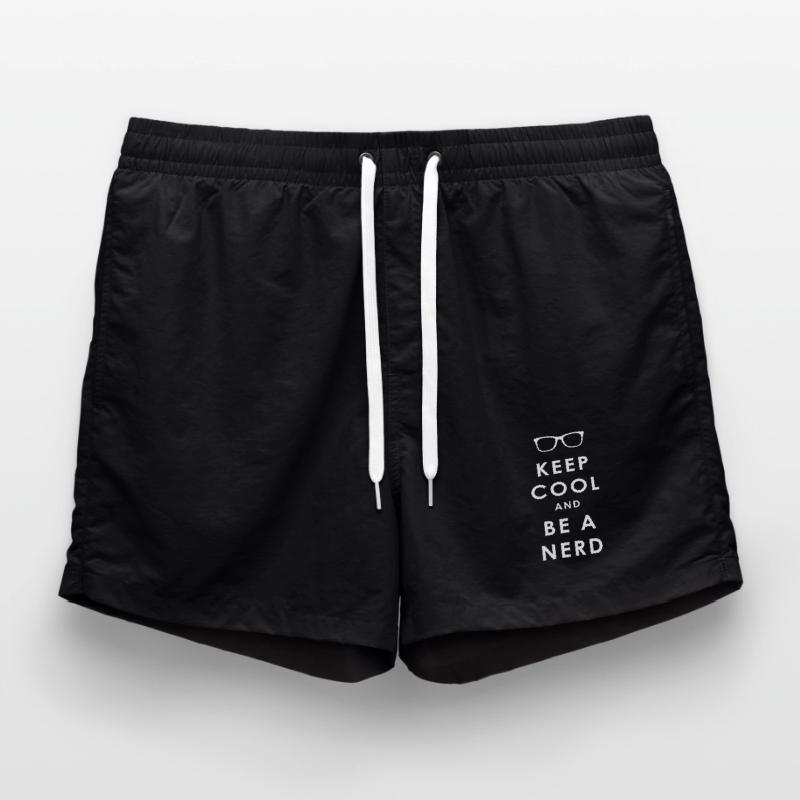 NERDY forever - Keep Cool and Be a Nerd Swim Trunks