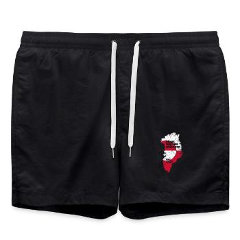 Pas Touches au Groenland (Édition Groenland) - Short de bain - noir - Devant - AI Model Male 185 light (185cm)