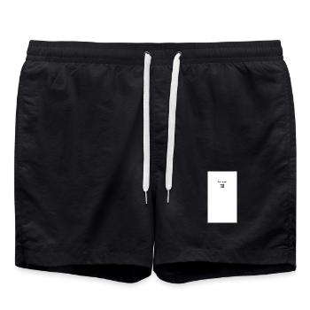 Das Leben ist, was du es backst Mixer-Design - Badeshorts - Schwarz - Vorne - AI Model Male 185 light (185cm)
