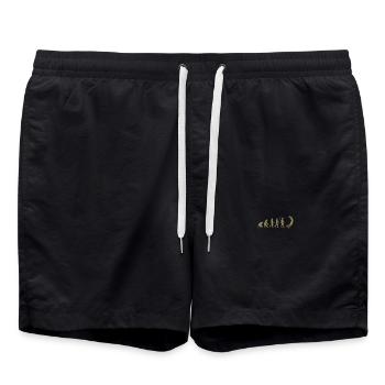 basketball Evolution - Joueurs de basket-ball dunking - Short de bain - noir - Devant - AI Model Male 185 light (185cm)