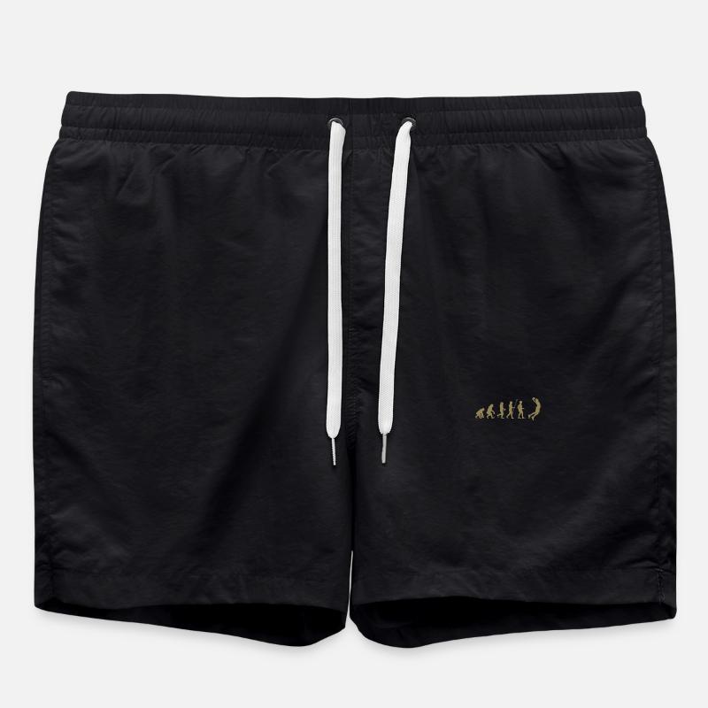 basketball Evolution - Basketballer beim Dunking - Badeshorts - Schwarz