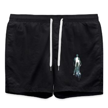 Silhouettes of the Surf - Badeshorts - Schwarz - Vorne - AI Model Male 185 light (185cm)