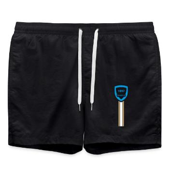 Marseille football club - Short de bain - noir - Devant - AI Model Male 185 light (185cm)