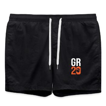 GR20 trek randonnée Corse Gr20 gr 20 GR 20 - Short de bain - noir - Devant - AI Model Male 185 light (185cm)