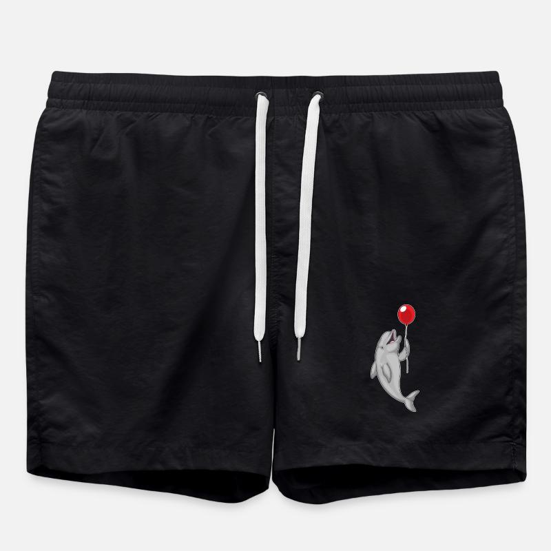 Delfin Luftballon - Badeshorts - Schwarz