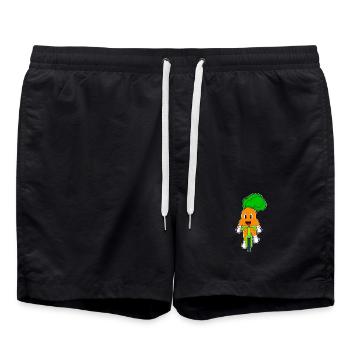 Vélo carotte - Short de bain - noir - Devant - AI Model Male 185 light (185cm)