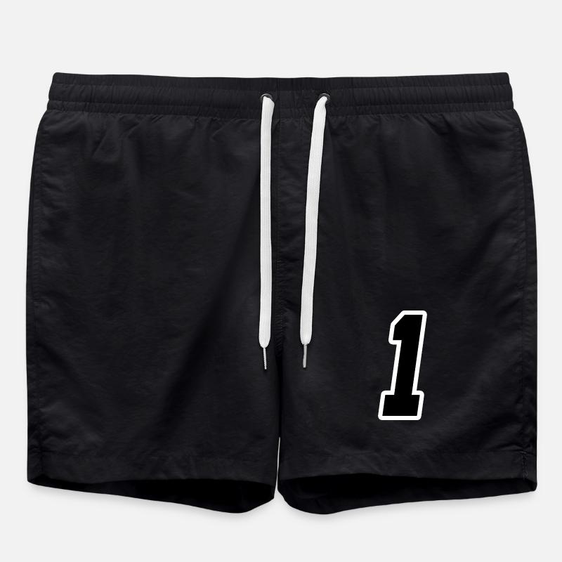 Nummer Eins 1 - Badeshorts - Schwarz