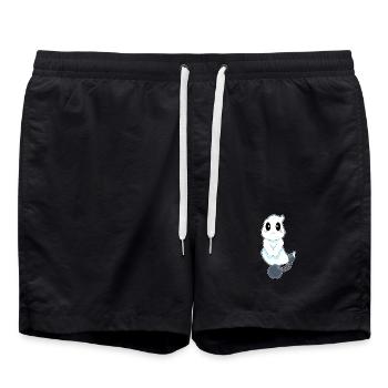 Prisonnier fantôme d’Halloween - Short de bain - noir - Devant - AI Model Male 185 light (185cm)