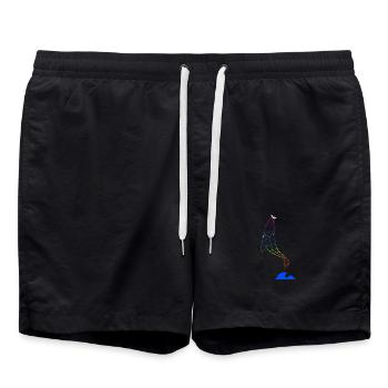 La fierté vous élève - Short de bain - noir - Devant - AI Model Male 185 light (185cm)