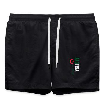Fabriqué en Algérie, conception verticale - Short de bain - noir - Devant - AI Model Male 185 light (185cm)