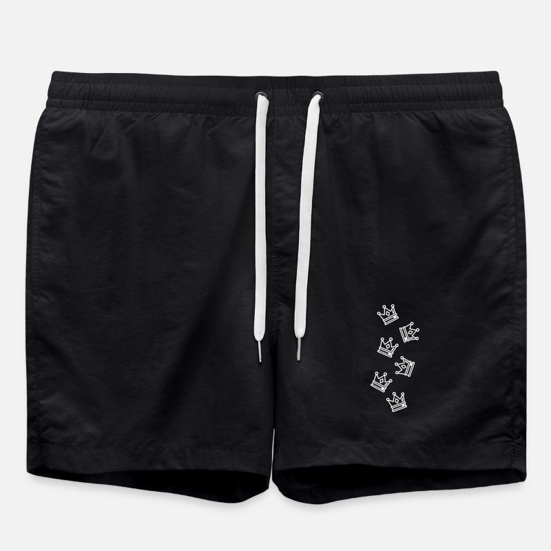 Crown Symbolism - Swim Trunks - black